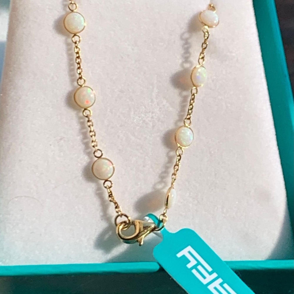 Effy “Aurora” Australian Opal necklace-14k gold - Picture 11 of 14